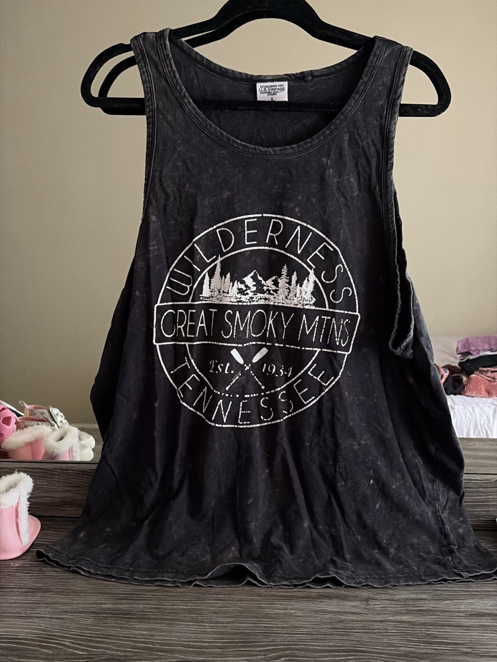 Women’s Great Smoky Mountains Tank (Charcoal)